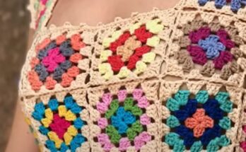 Tejer cuadro para blusa a crochet