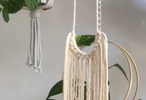 Bolsa de Macramé con nudos básicos